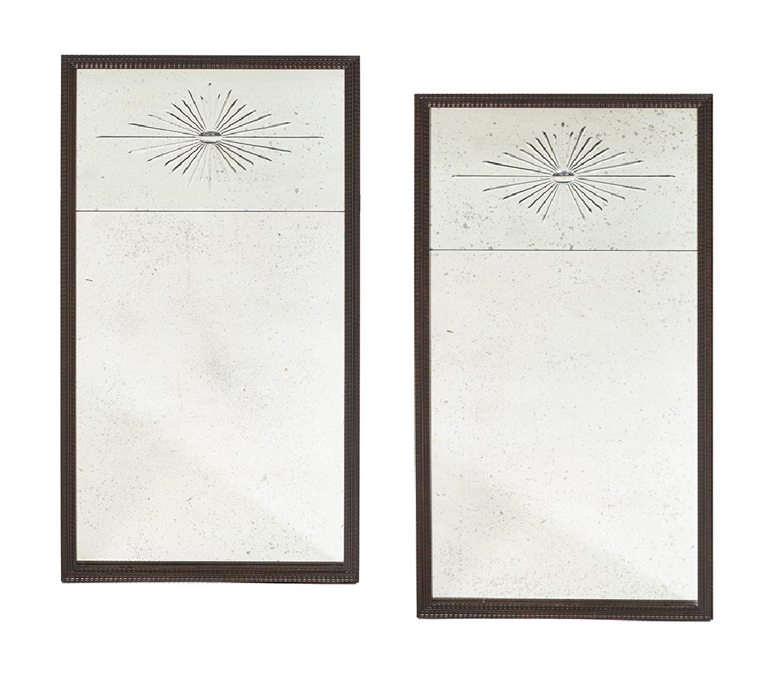 Pair of Painted Wooden Mirrors (1 of 2)