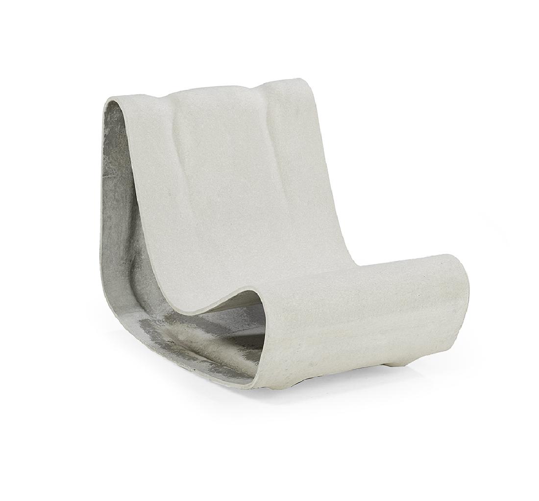 Mid-Century Modern Fiber Cement "Loop Chair" (1 of 2)