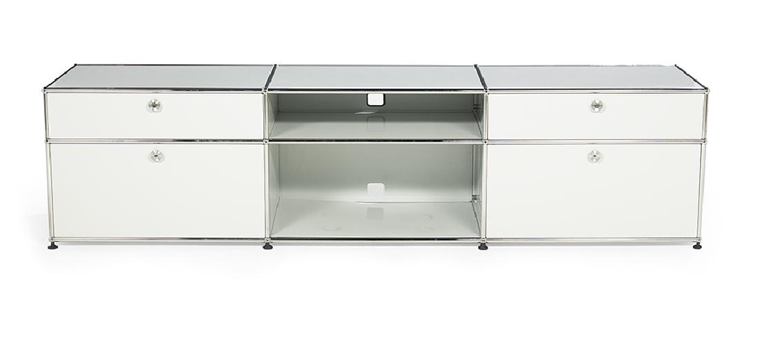 Modular Ornamented and Chromed Steel Cabinet (1 of 3)