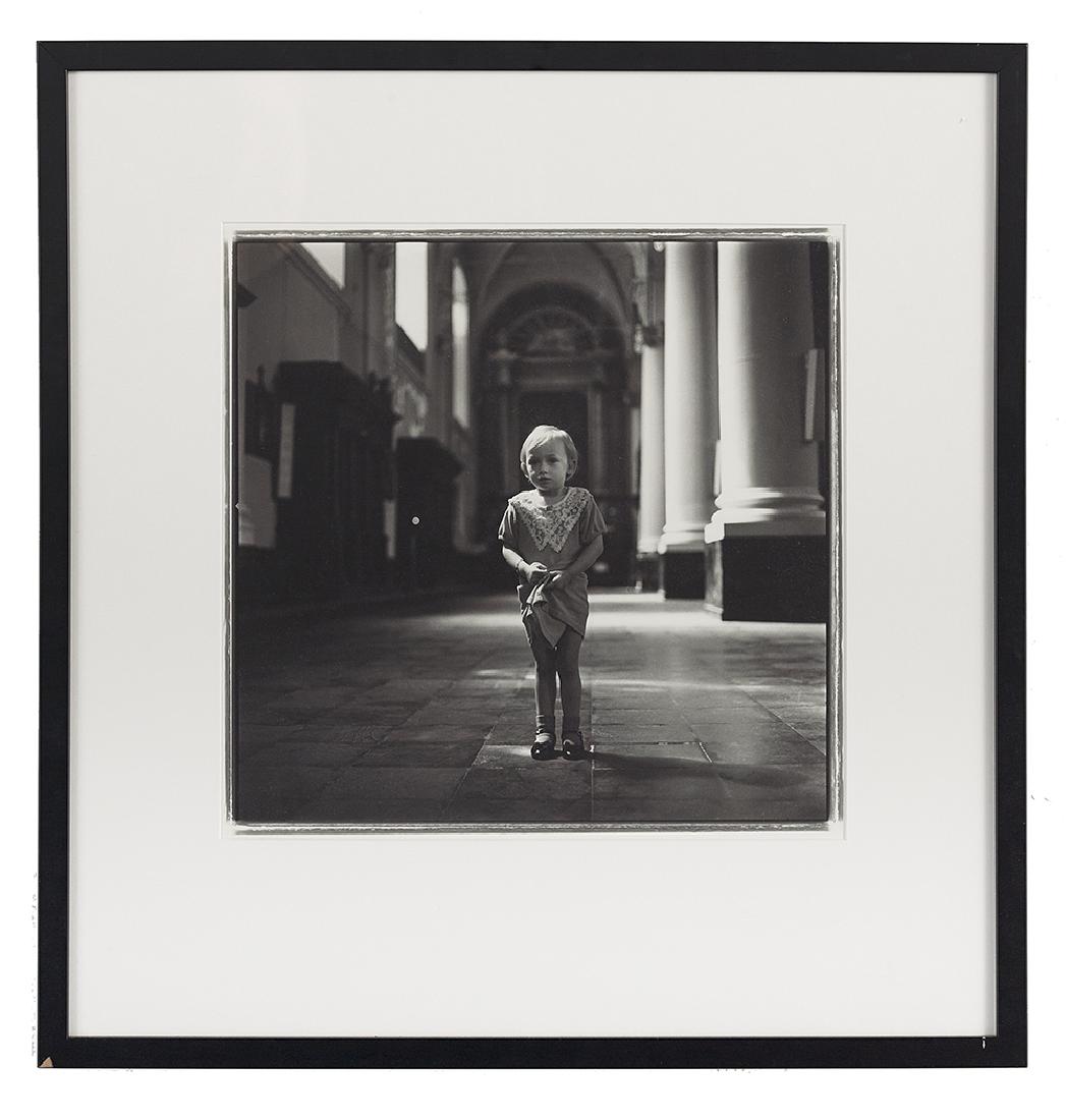 Keith Carter (American, b. 1948): Keith Carter (American, b. 1948) "Rachel" 1995 silver gelatin print signed, titled, dated and numbered "3/50" en verso. Matted, glazed and framed. sight 15-1/2" x 15", sheet 20" x 16"
