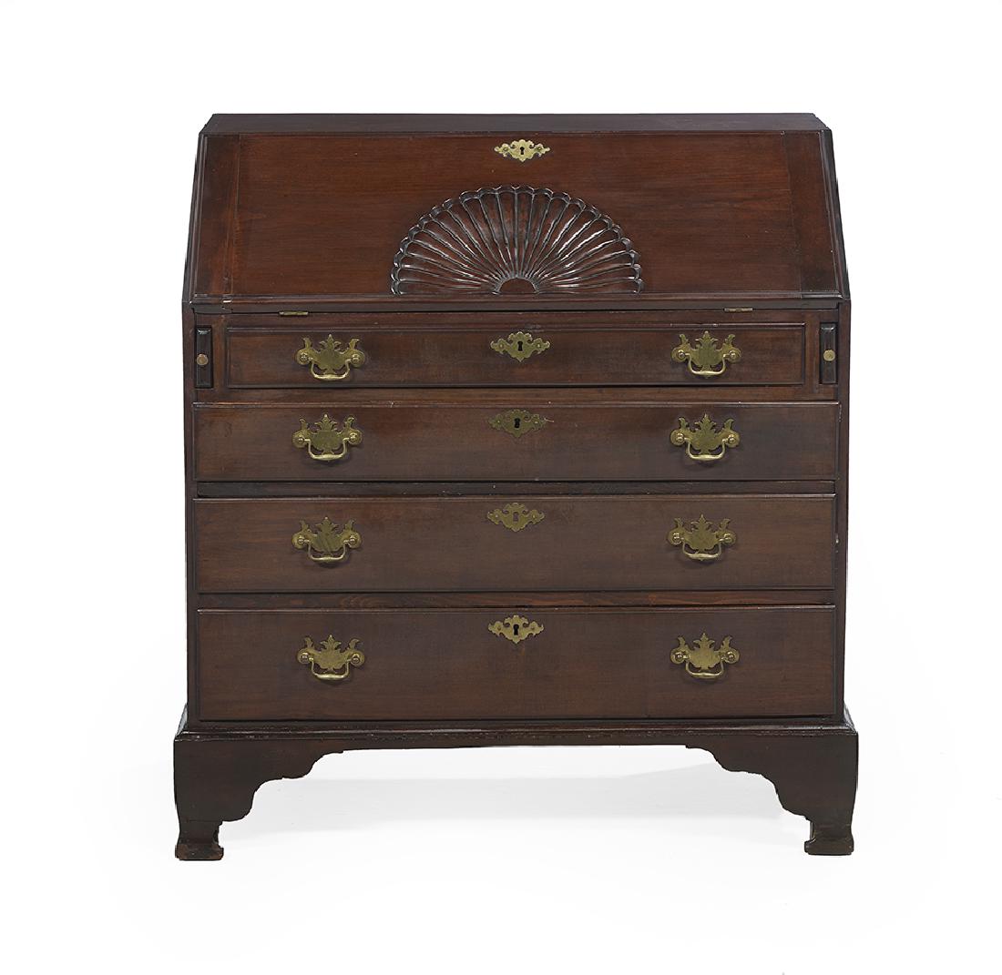 American Chippendale Cherrywood Slant-Lid Desk (1 of 2)