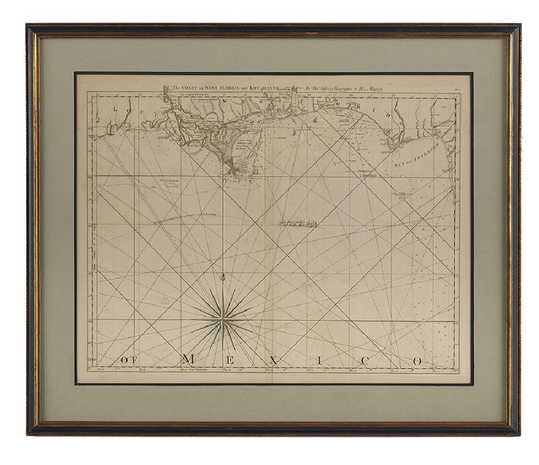 Coast of West Florida and Louisiana Map (1 of 1)