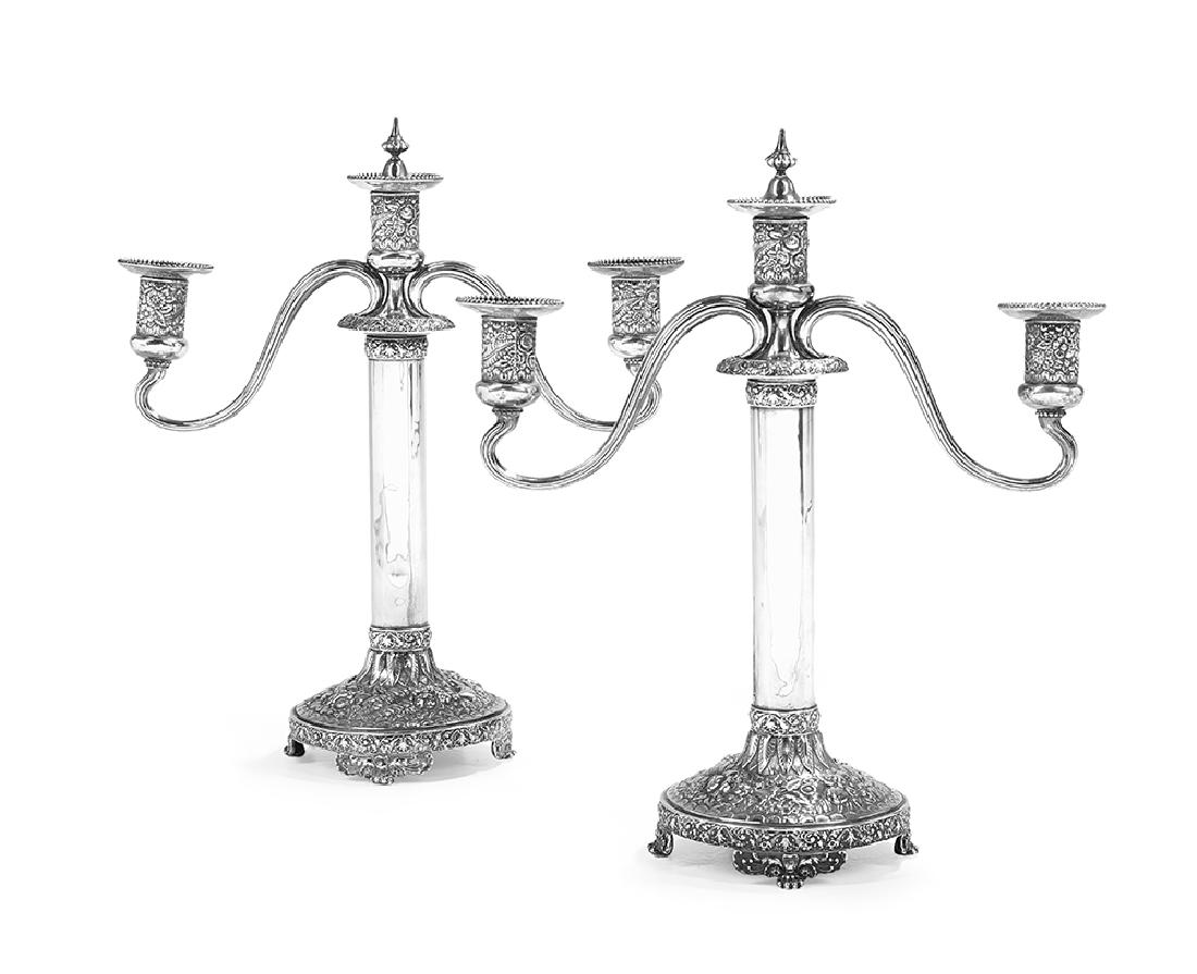 Pair of Tiffany & Co. Sterling Silver Candelabra (1 of 1)