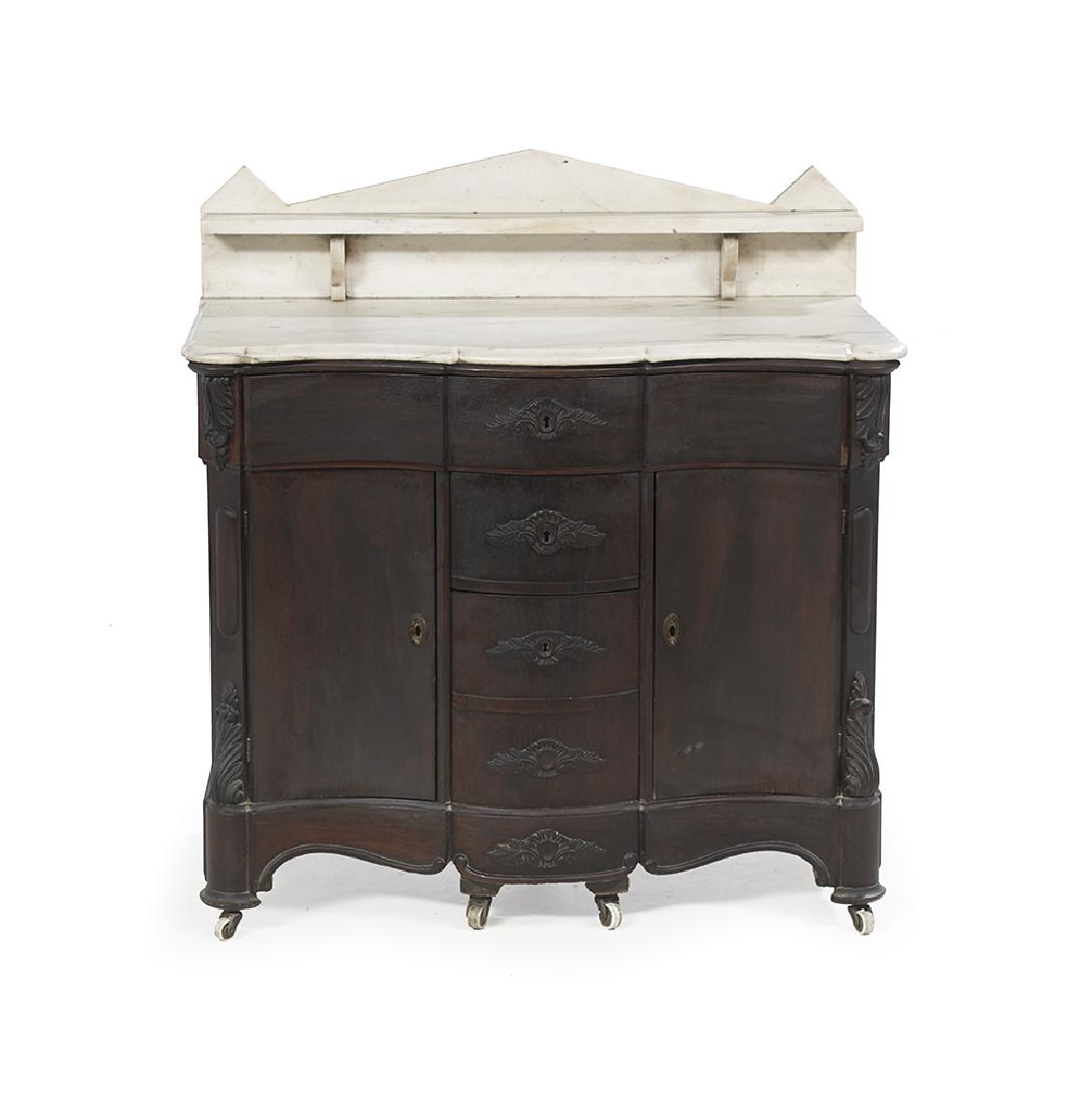Fine American Rococo Revival Rosewood Commode (1 of 2)