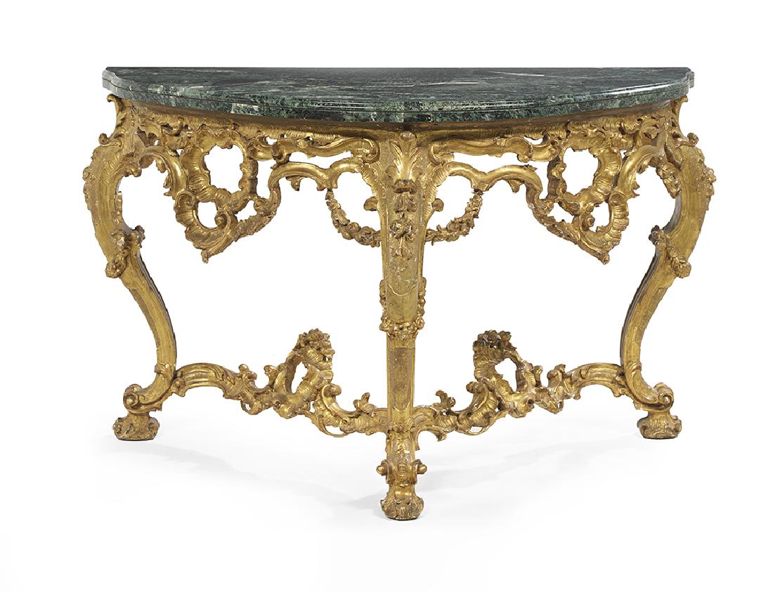 Italian Rococo Giltwood Console Table (1 of 1)