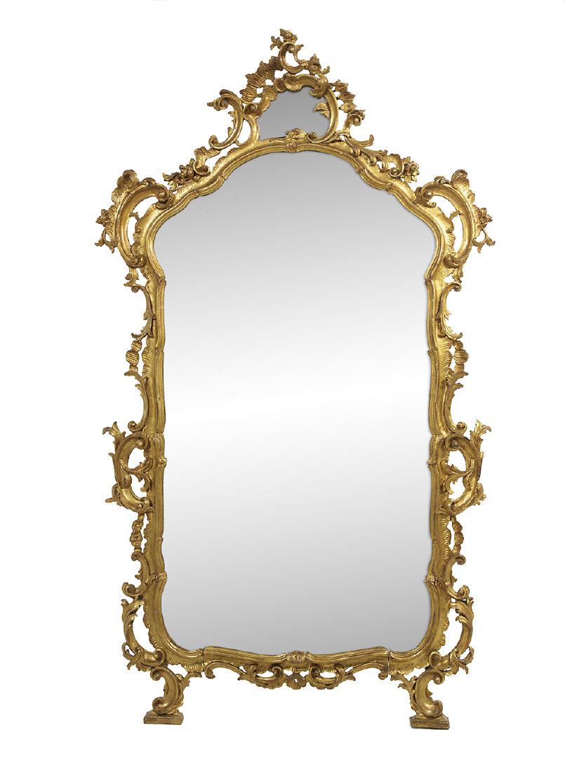 Italian Rococo Giltwood Mirror (1 of 1)
