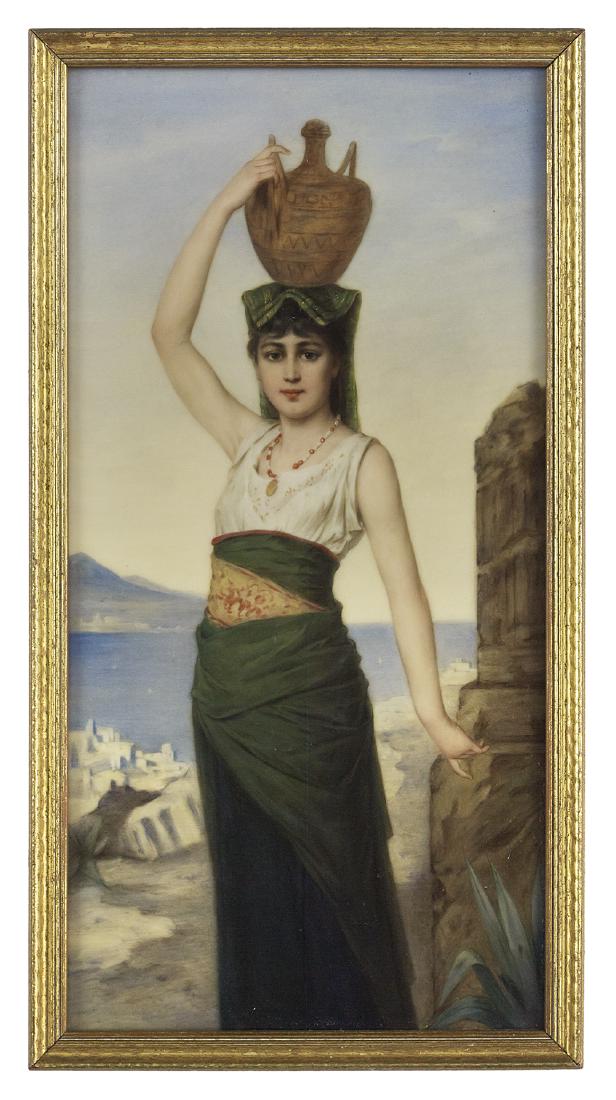 KPM Hand-Painted Porcelain Plaque (1 of 1)