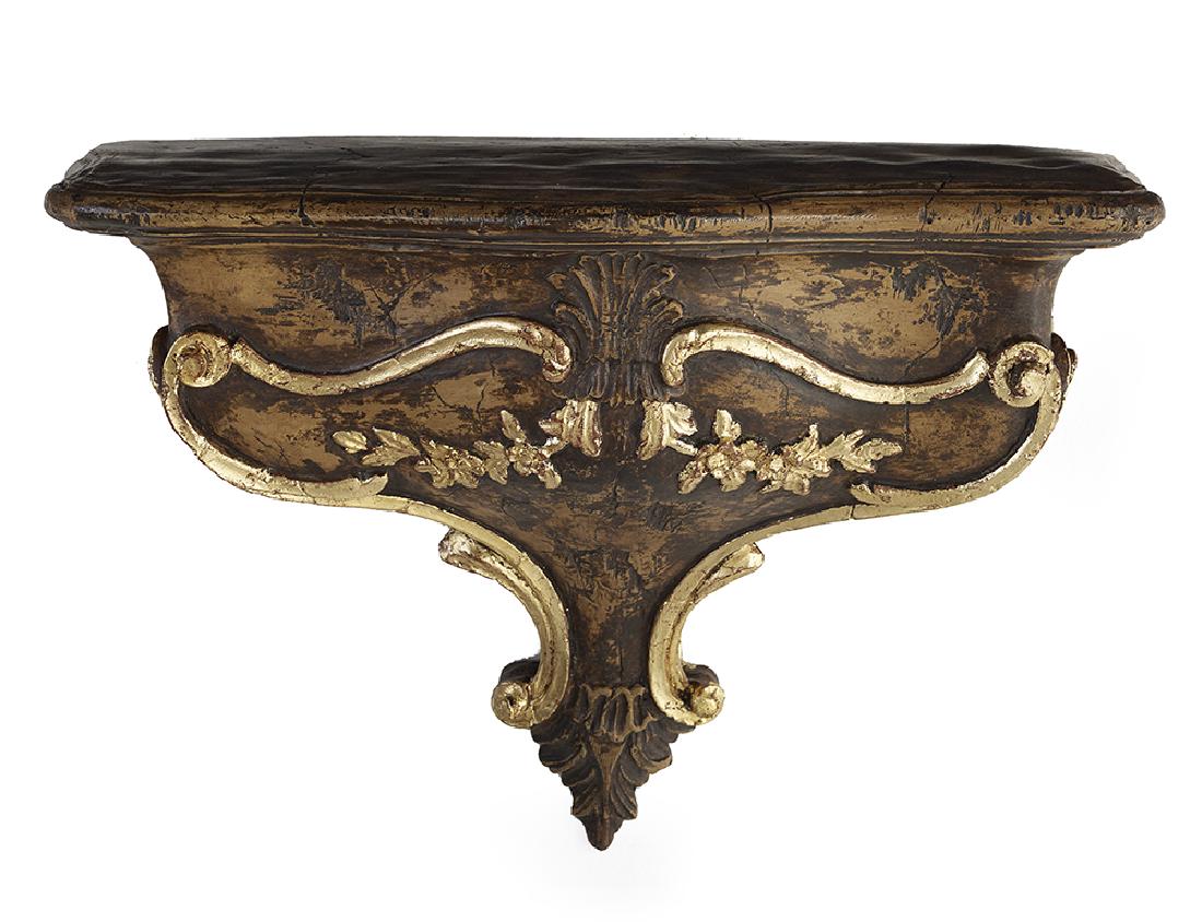 French Parcel-Gilt and Painted Plaster Bracket (1 of 1)
