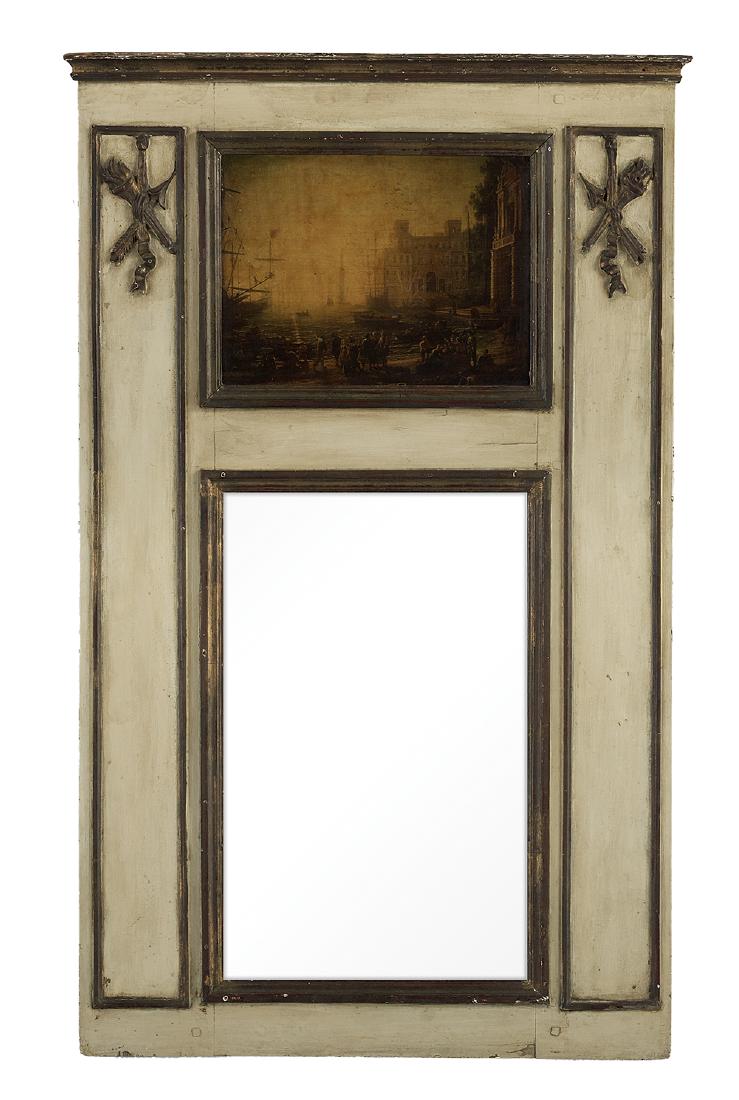 Two Neoclassical-Style Painted Mirrors (1 of 2)