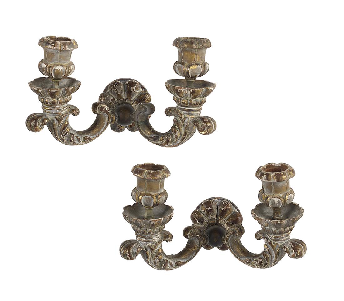 Pair of Italian Giltwood Sconces (1 of 1)