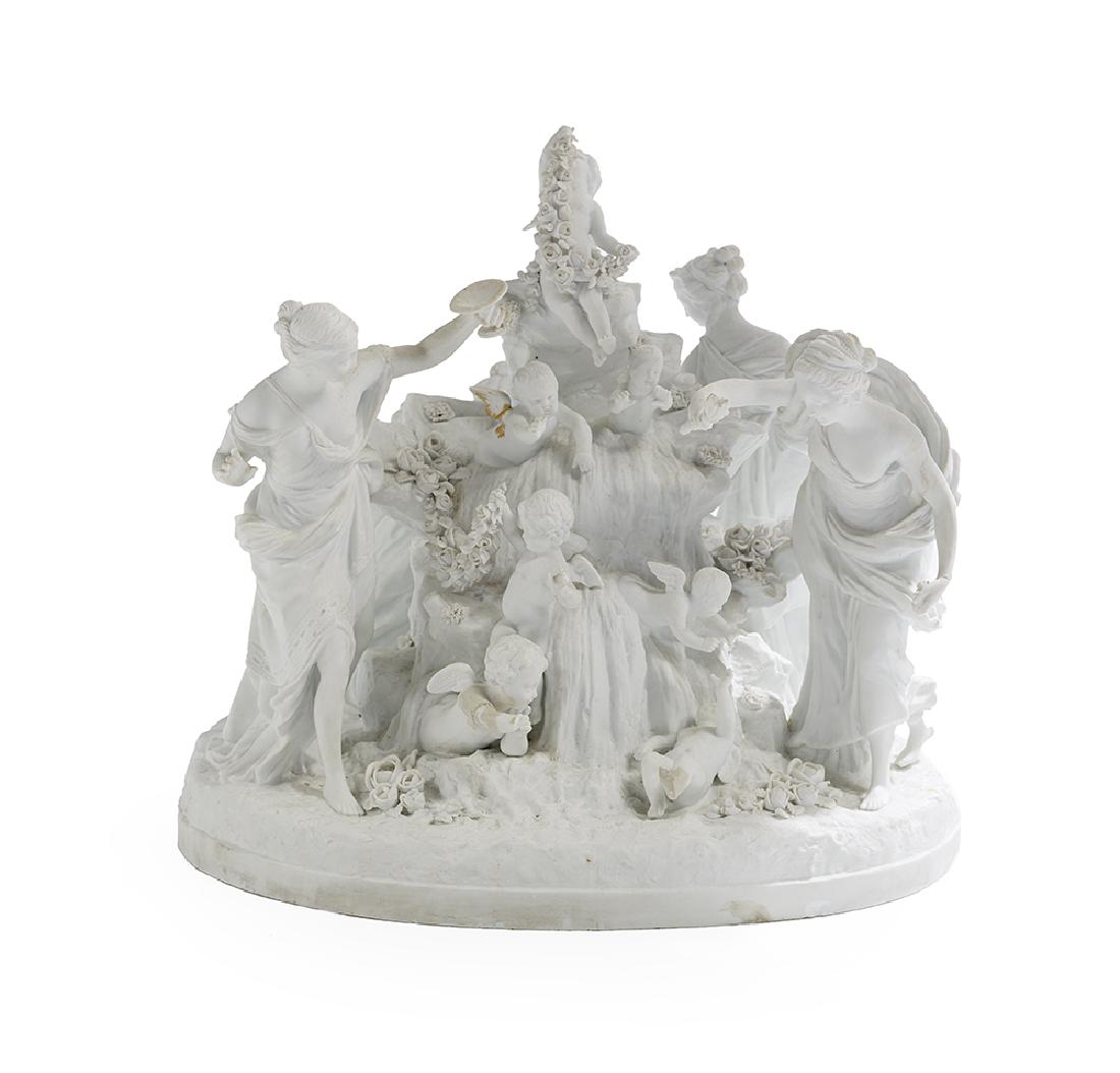 Neoclassical Biscuit Porcelain Figural Group (1 of 2)