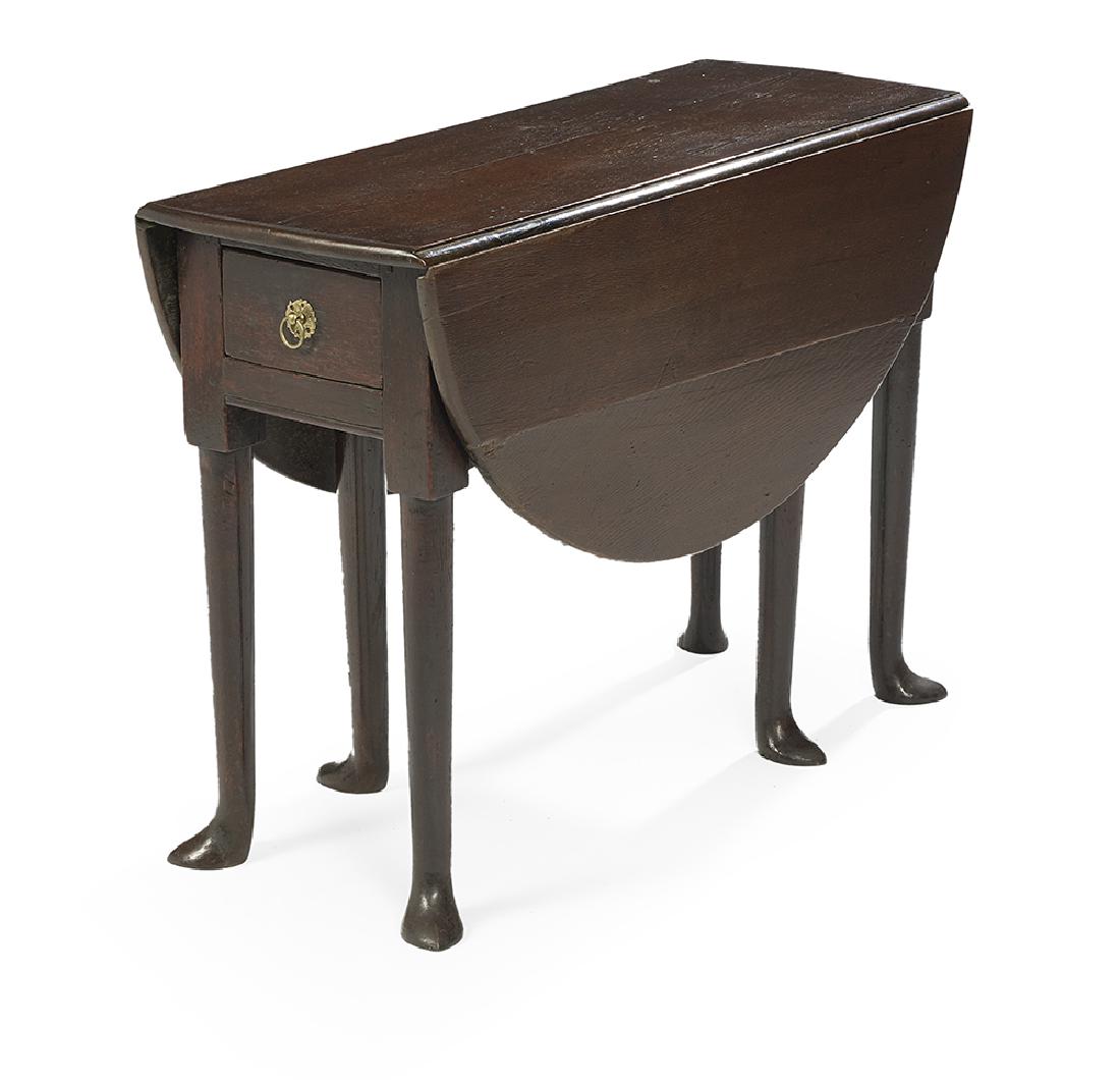 George II Oak Drop-Leaf Table (1 of 2)