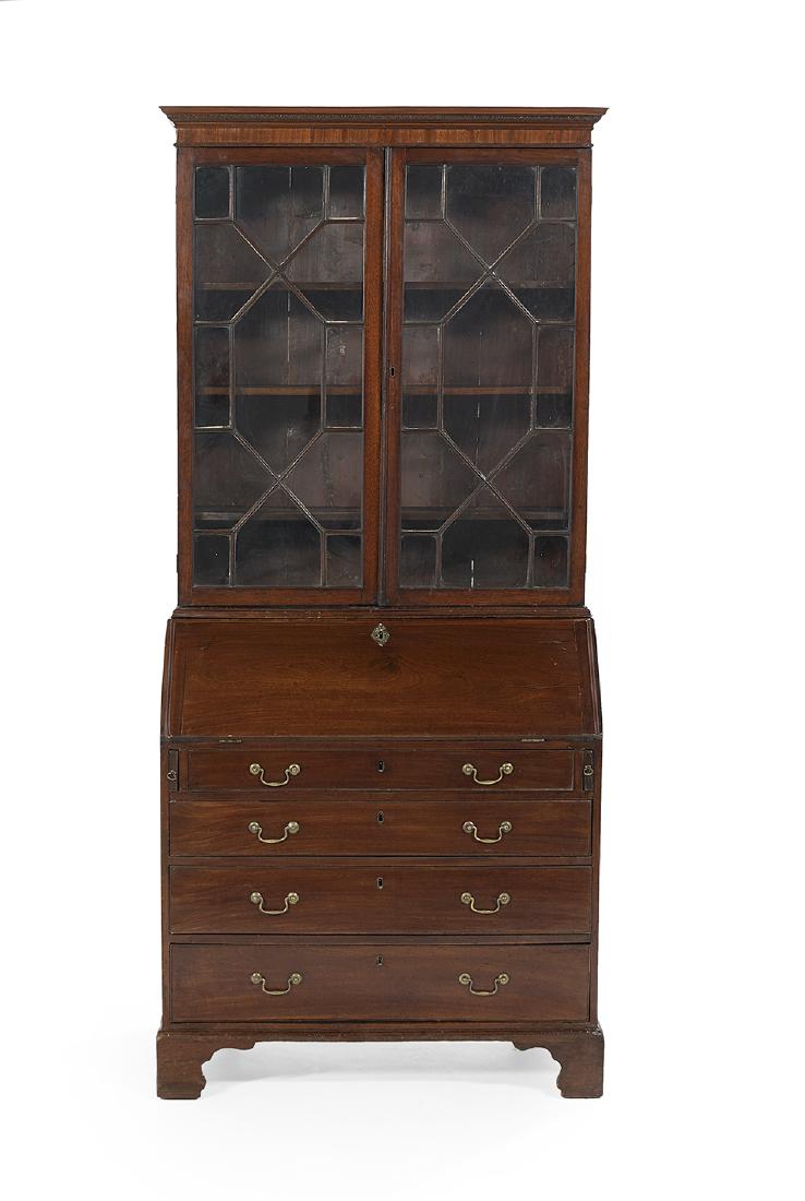 George III Mahogany Secretary Bookcase (1 of 2)