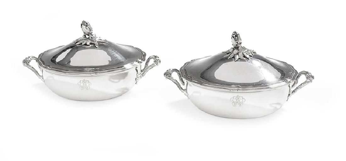 Pair of Christofle Silverplate Ecuelles (1 of 1)