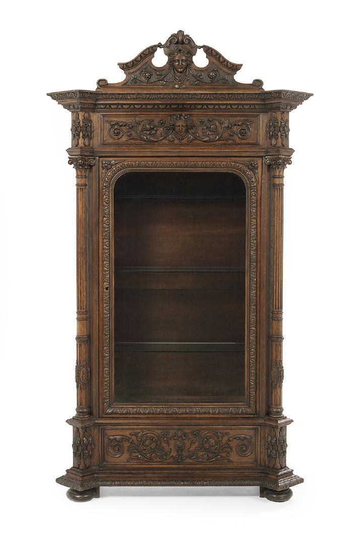 Continental Oak Vitrine (1 of 2)