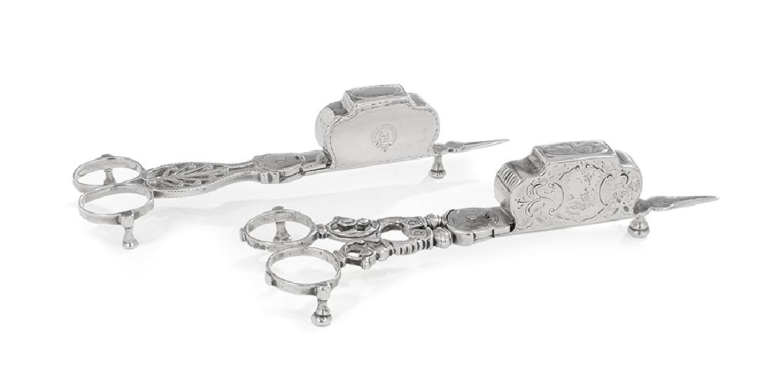 Two Georgian Sterling Silver Snuffers (1 of 1)