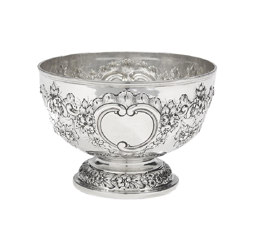 Late Victorian Sterling Silver Footed Bowl (1 of 1)