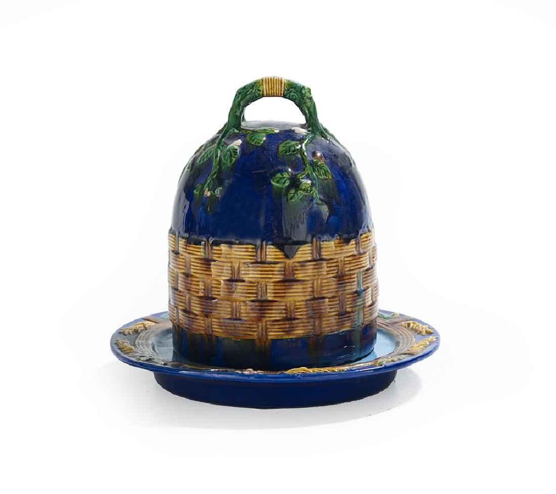 Majolica Covered Cheese Dish (1 of 1)