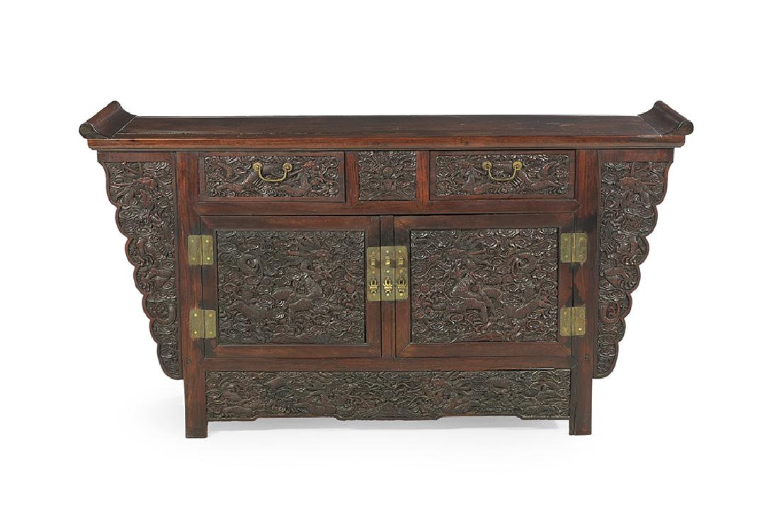 Asian Hardwood Altar Cabinet (1 of 2)