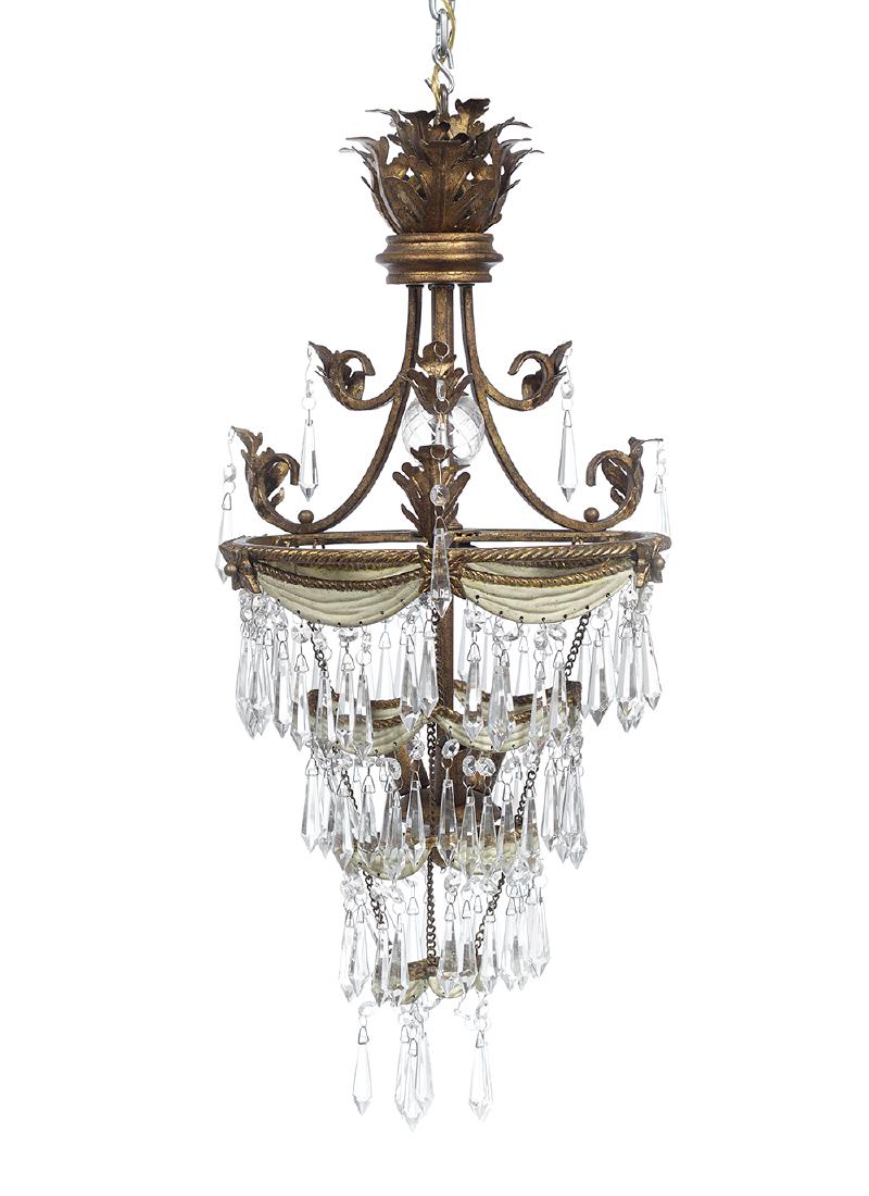 Continental "Hollywood Regency"-Style Chandelier (1 of 1)
