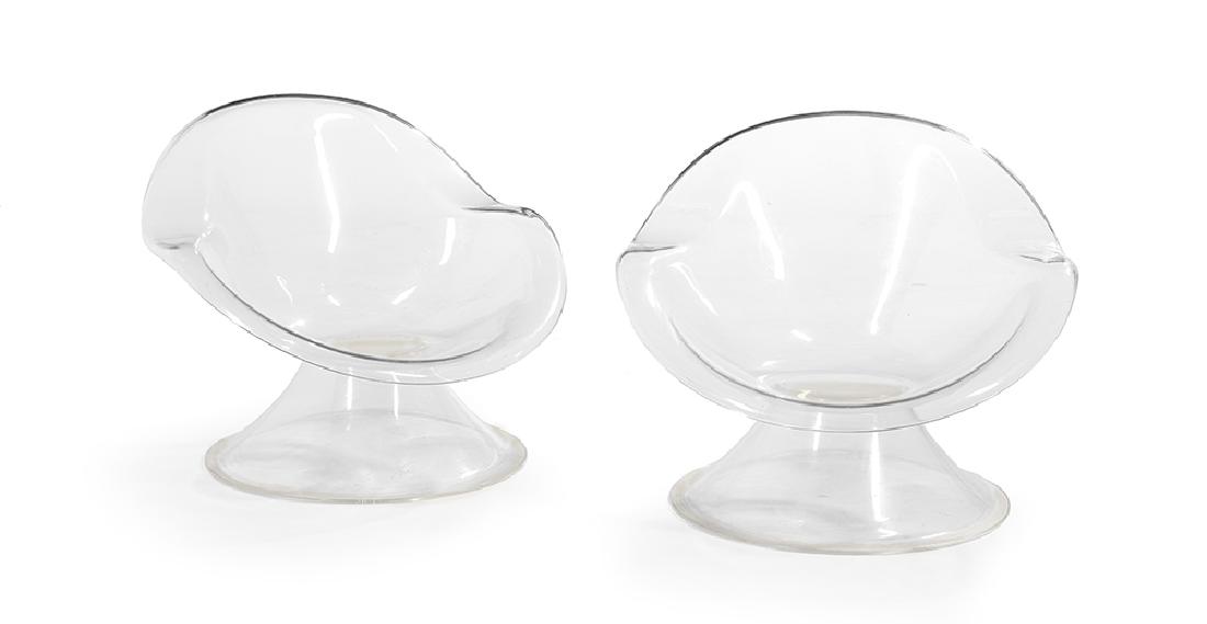 Pair of Laverne "Jonquil" Lucite Lounge Chairs (1 of 1)