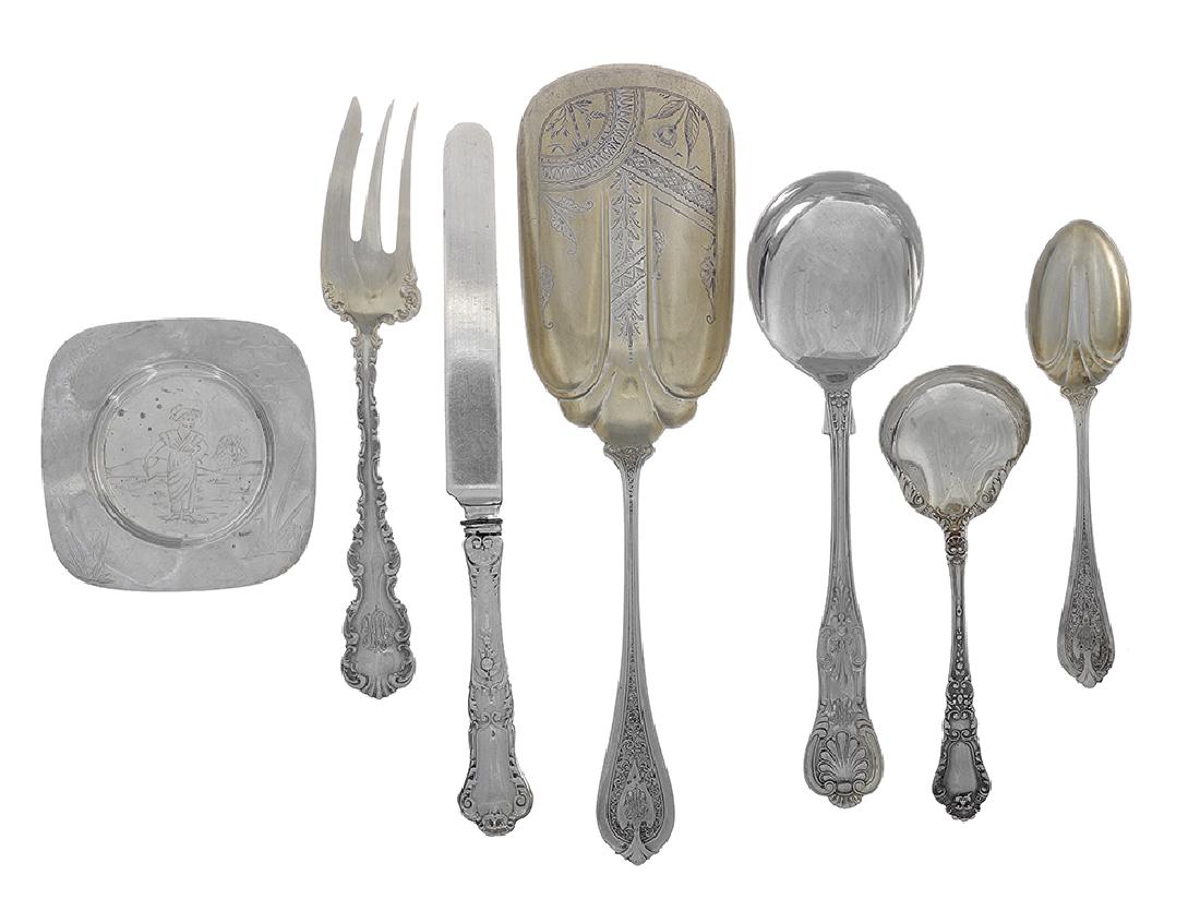 Fifty-Five Pieces of Sterling Silver Tableware (1 of 1)