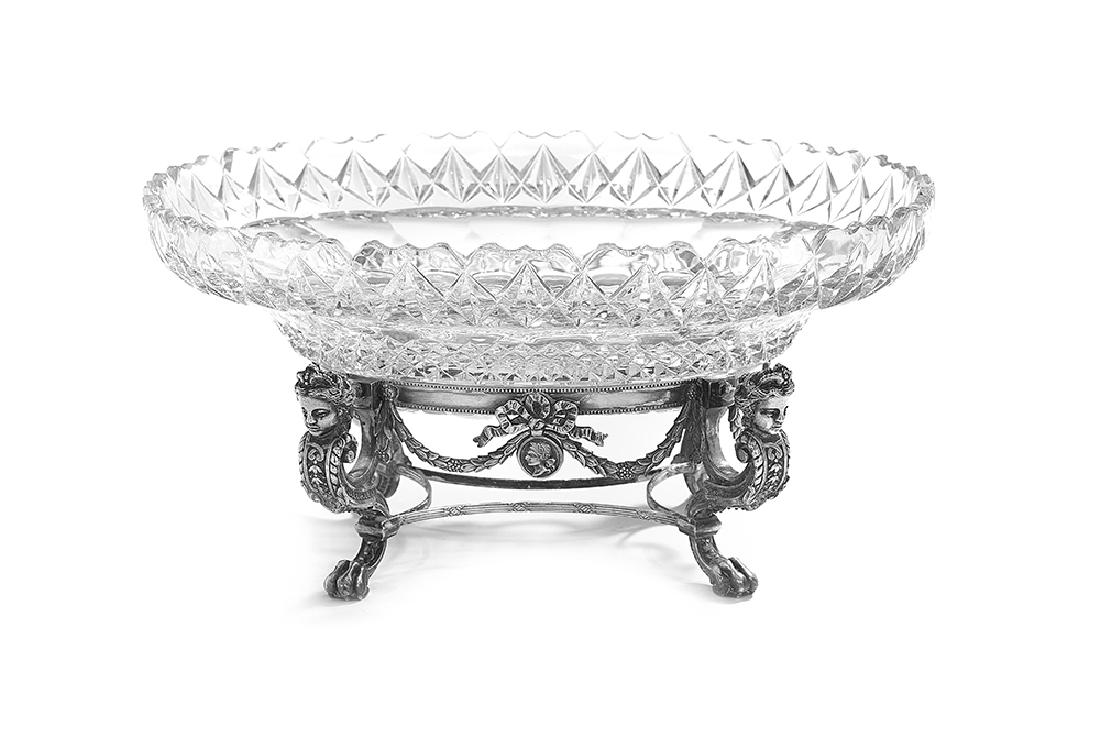 Pairpoint Silverplate and Glass Center Bowl (1 of 1)