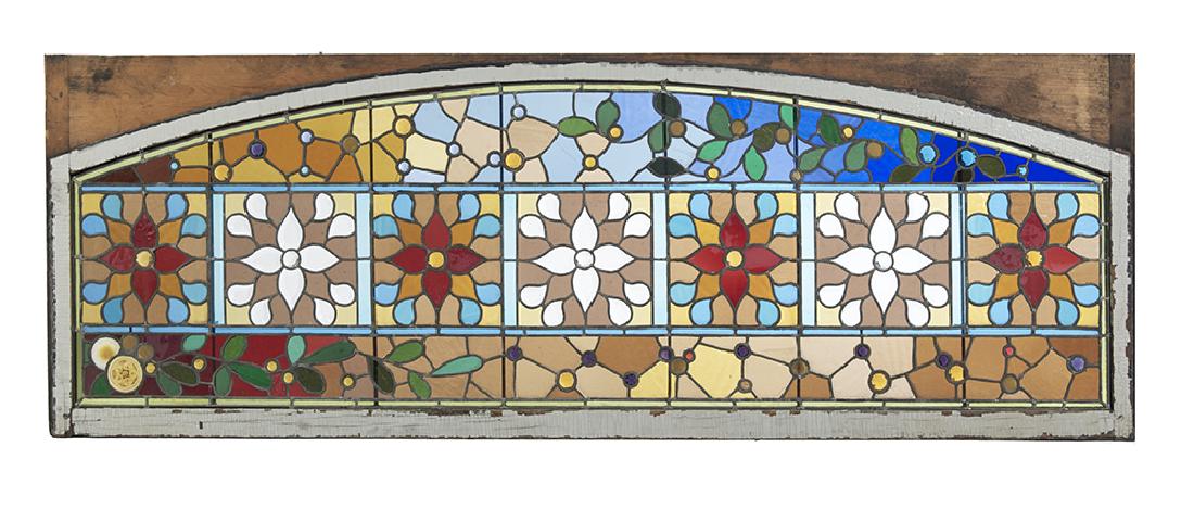 American Arched Stained Glass Window (1 of 1)