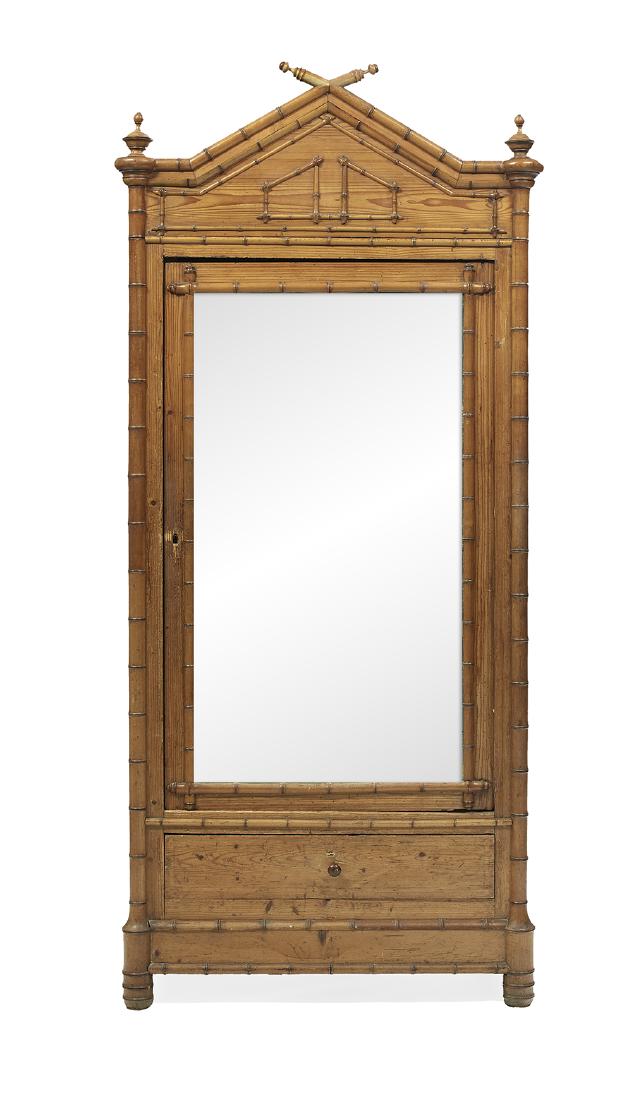 Continental Faux Bamboo Pine Armoire (1 of 2)