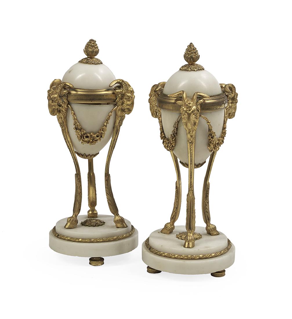 Pair of Louis XIV-Style Gilt-Bronze Cassolettes (1 of 1)