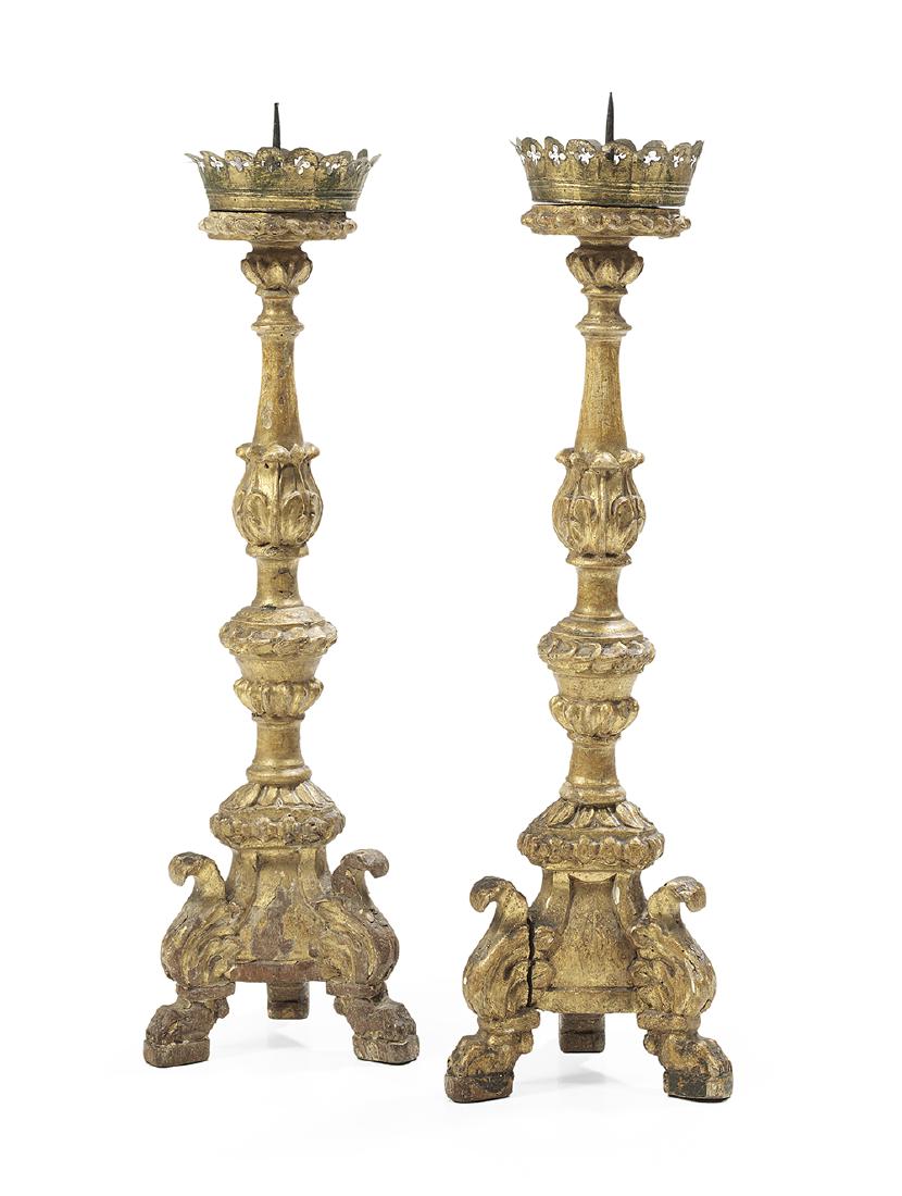 Two Pairs of Italian Altar Sticks (1 of 2)