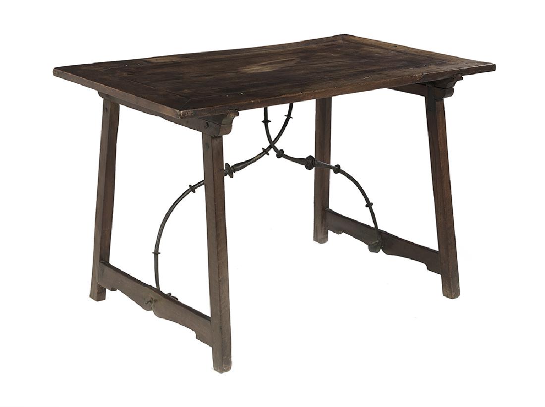 Spanish Provincial Mahogany Guard Room Table (1 of 2)