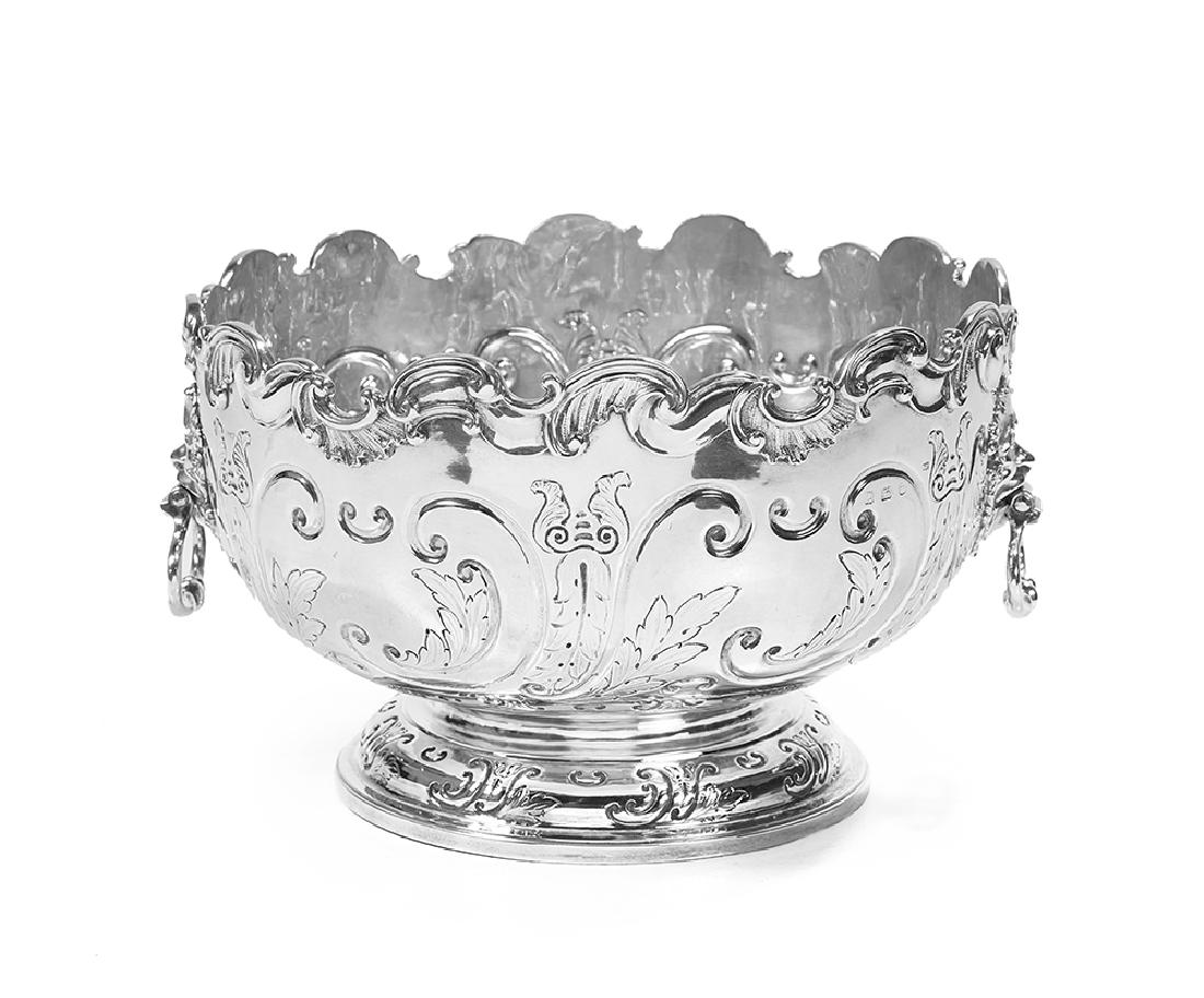 George II Sterling Silver Punch Bowl (1 of 2)