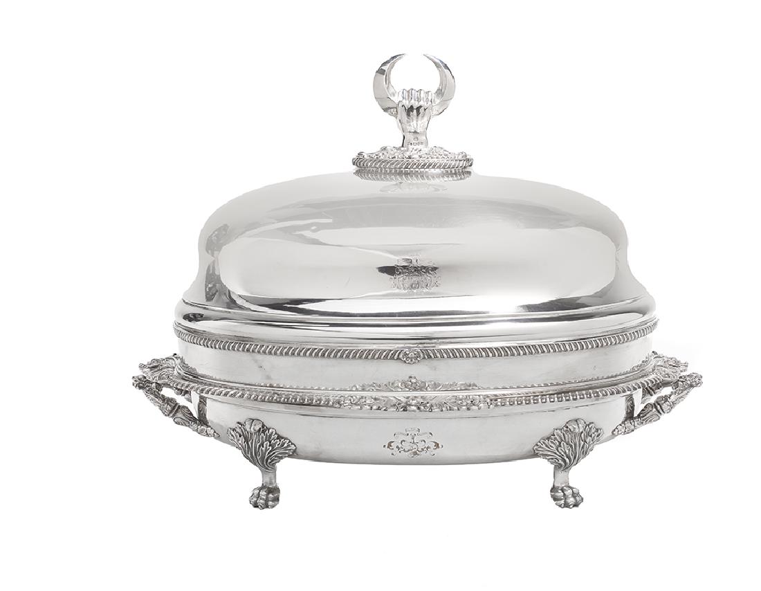 Fine Regency Silver Meat Dome and Platter (1 of 3)