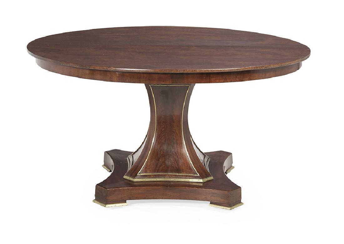 Baltic Neoclassical Brass-Mounted Center Table (1 of 1)
