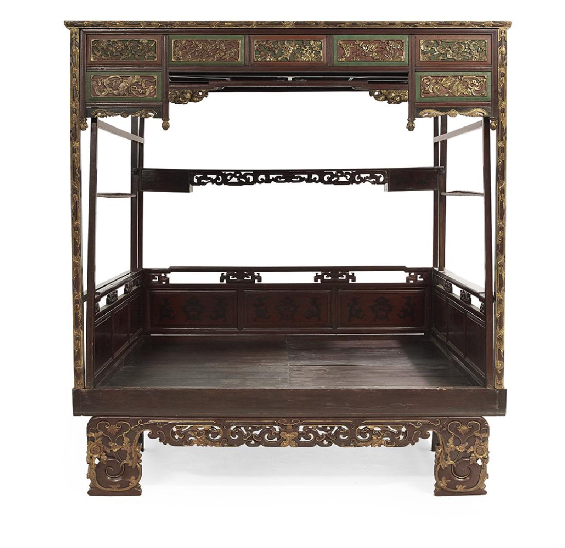 Chinese Hardwood Opium Bed (1 of 5)