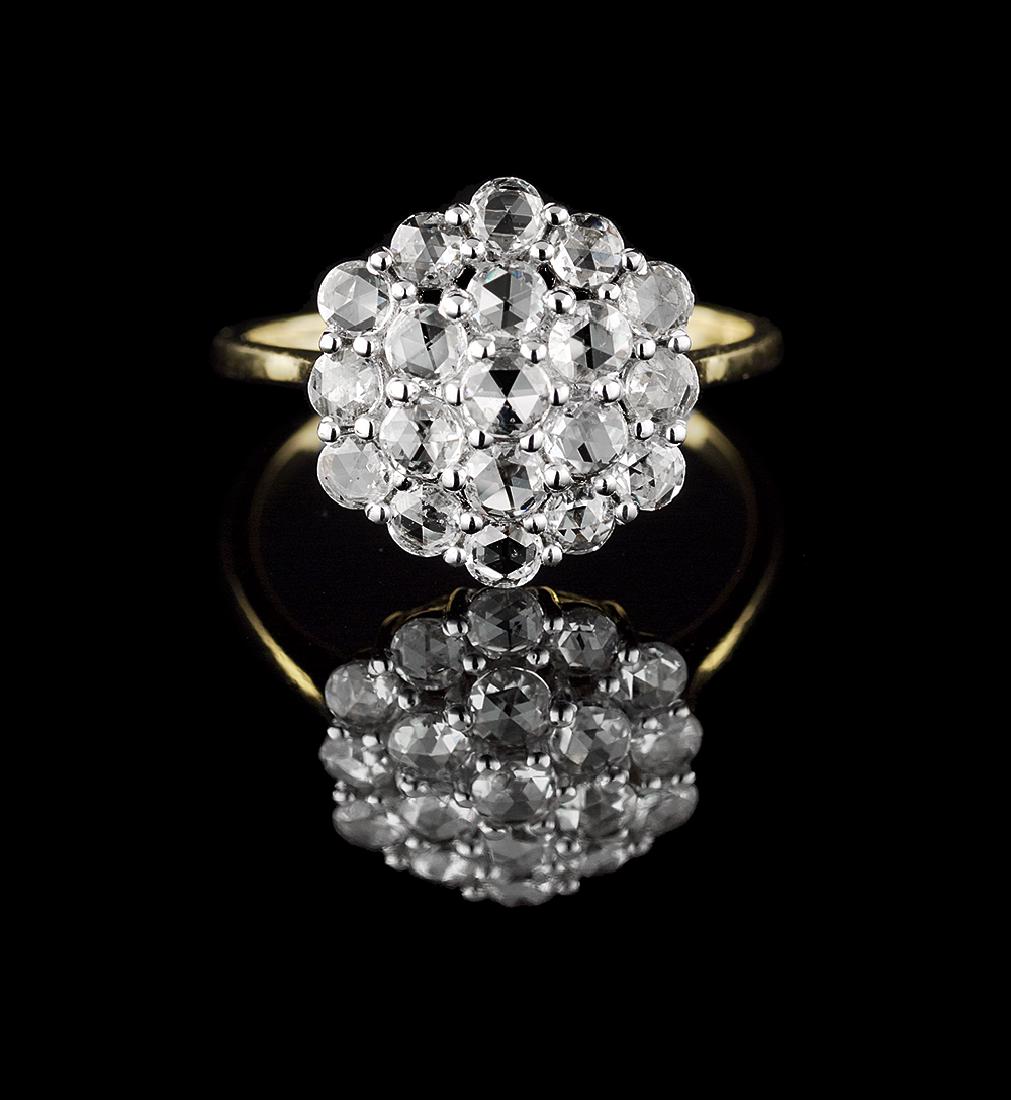 Beautiful Rose-Cut Diamond Ring (1 of 1)
