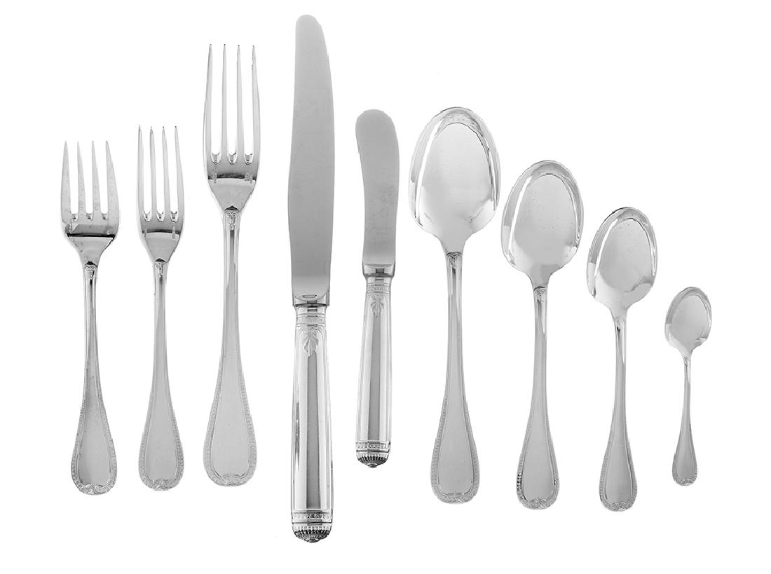 108 Pcs. Christofle "Malmaison" Sterling Flatware (1 of 2)
