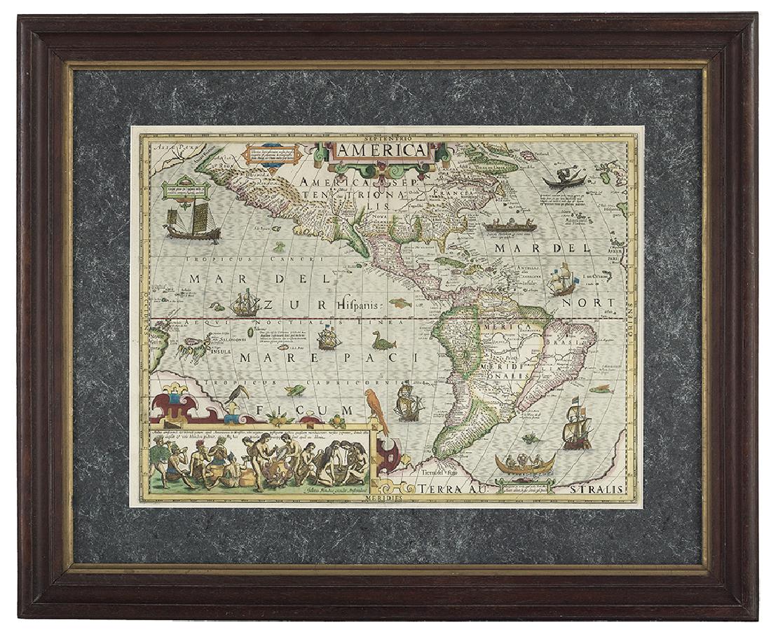 America, Rare Early Map of the Americas (1 of 1)