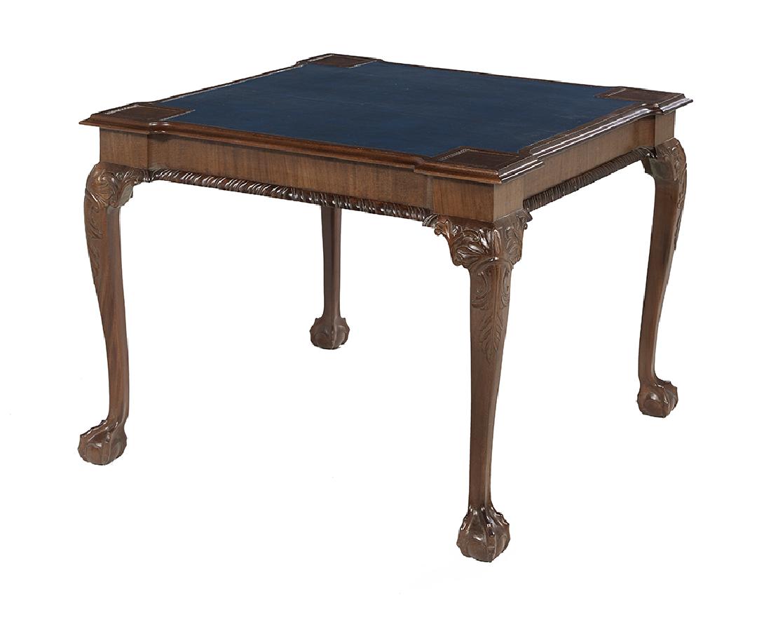 American Chippendale-Style Mahogany Games Table (1 of 2)