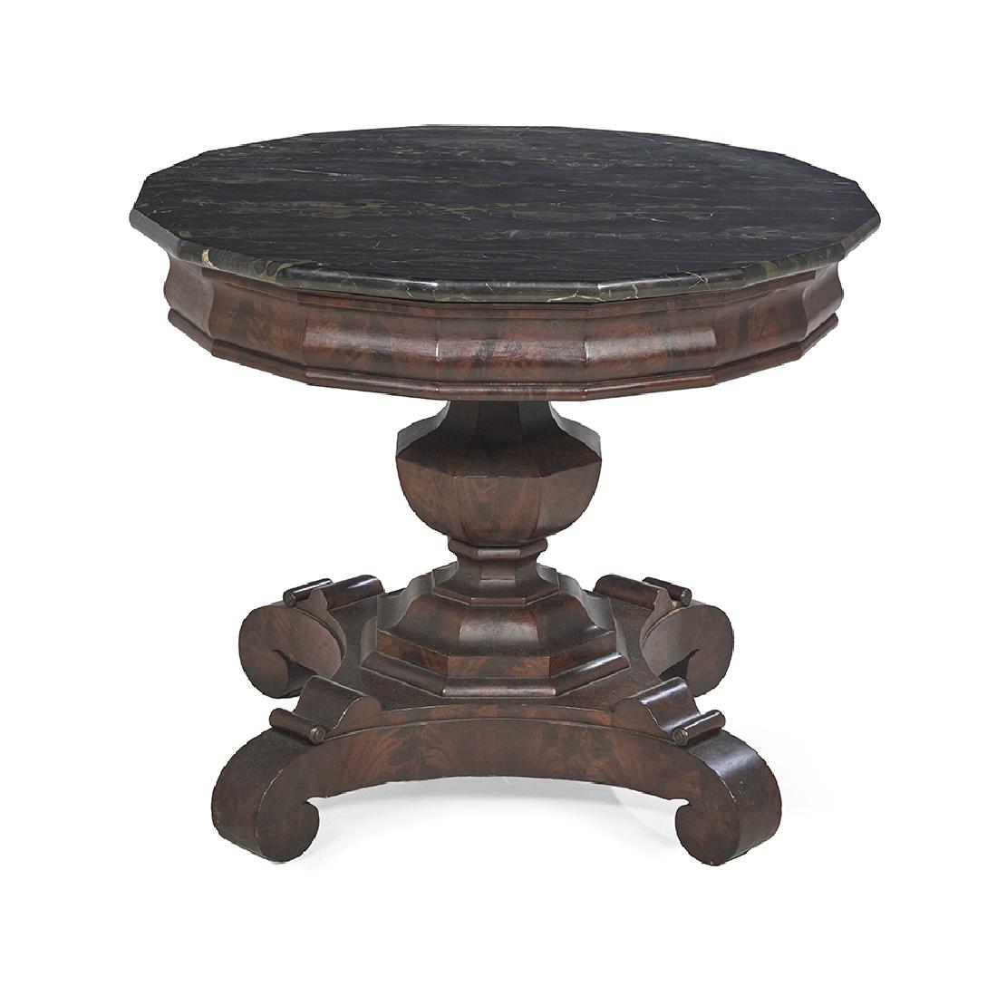 American Late Classical Mahogany Center Table (1 of 1)