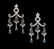 Blue Topaz and Diamond Chandelier Earrings