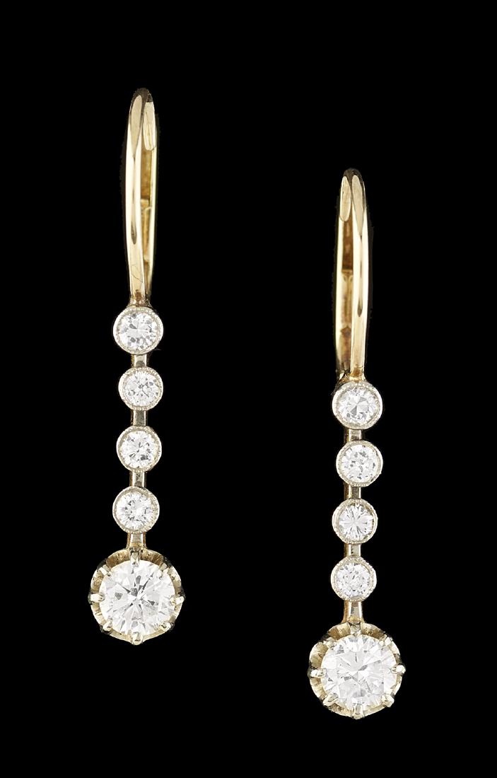 Diamond Dangle Earrings (1 of 1)