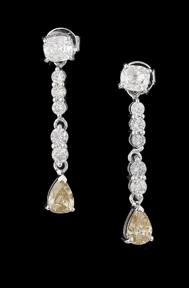 Diamond Dangle Earrings (1 of 1)
