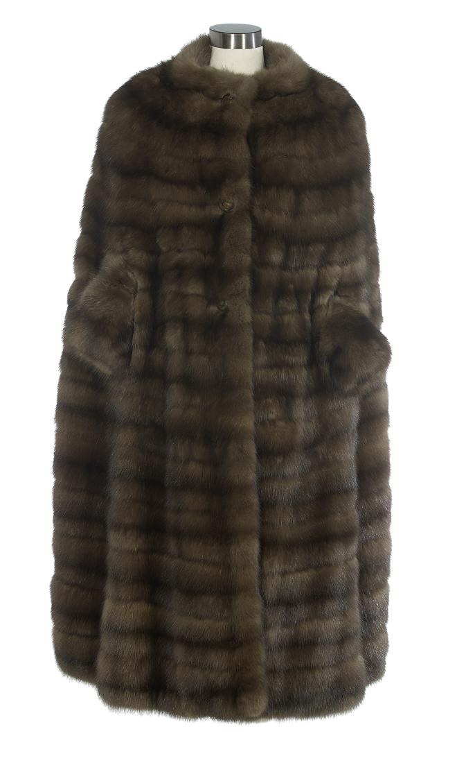 Luxurious Vintage Full-Length Sable Cape (1 of 2)