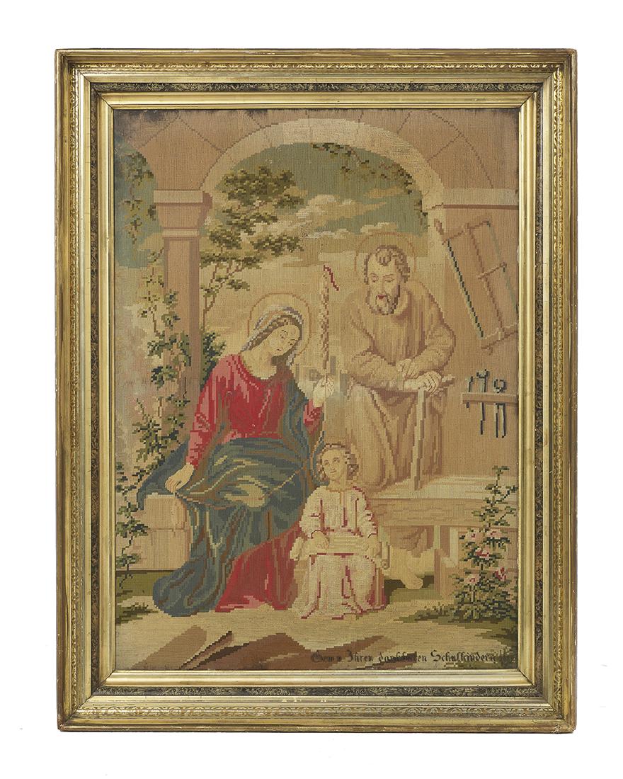 German Needlepoint of the Holy Family (1 of 1)