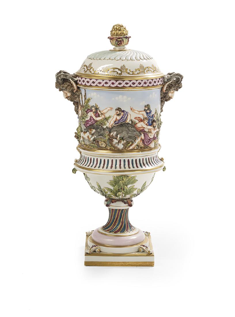 Italian Capodimonte Covered Urn (1 of 3)