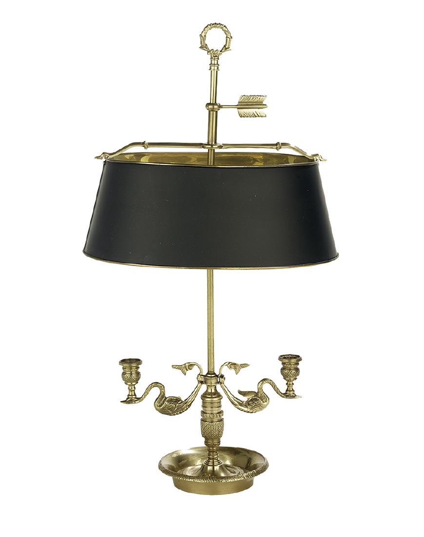 French Empire-Style Bouillotte Lamp (1 of 1)