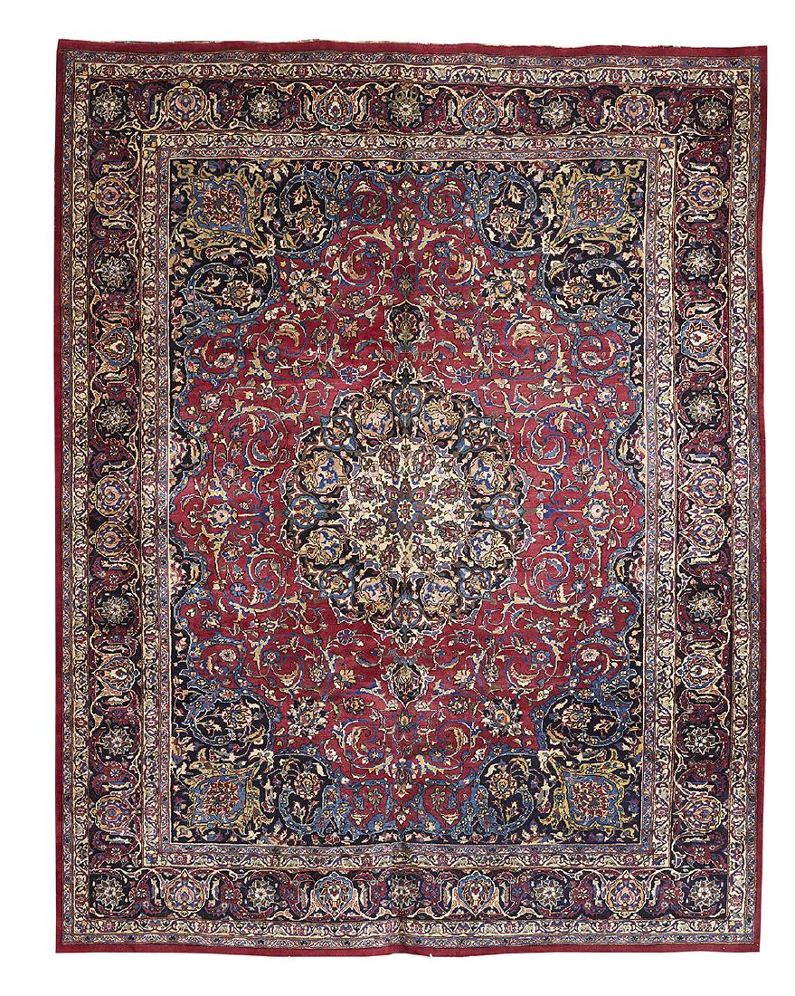 Semi-Antique Mashad Carpet (1 of 1)