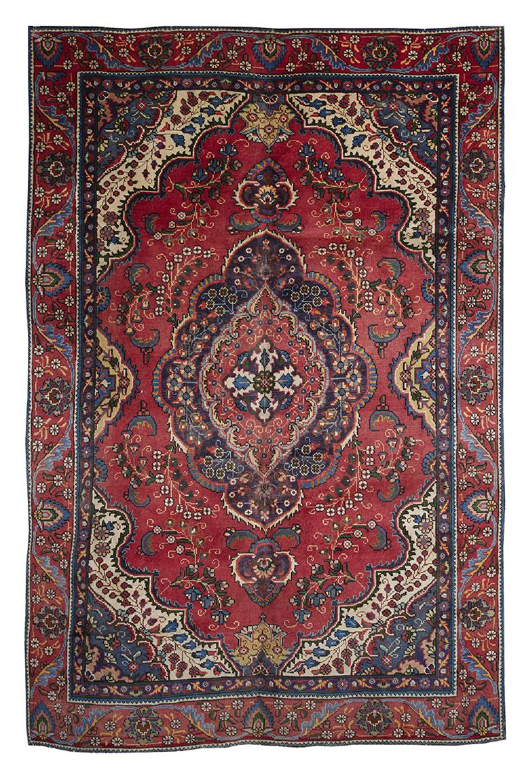 Semi-Antique Tabriz Carpet (1 of 1)